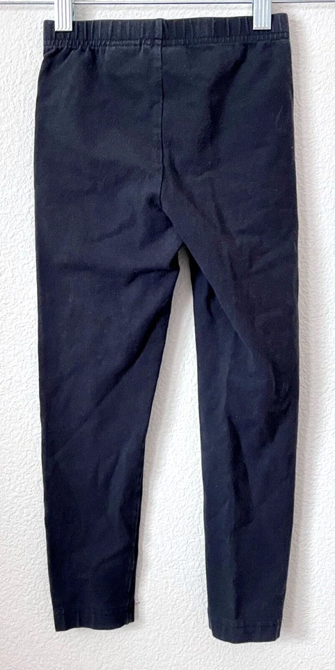 Hanna Andersson Pants US 5 110 Black Pull On Boys Girls Unisex Cotton Lycra - Image 2 of 3