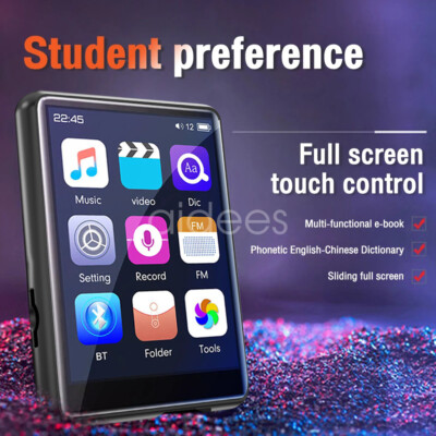 0-128G Portable MP3 Player Bluetooth HiFi Verlustfreier Ton MP3 Musik Player NEW