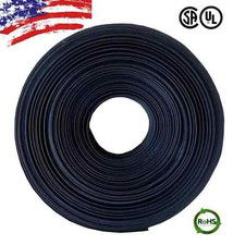 20 FT. 20' Feet BLACK 3/4" 19mm Polyolefin 2:1 Heat Shrink Tubing Tube Cable UL
