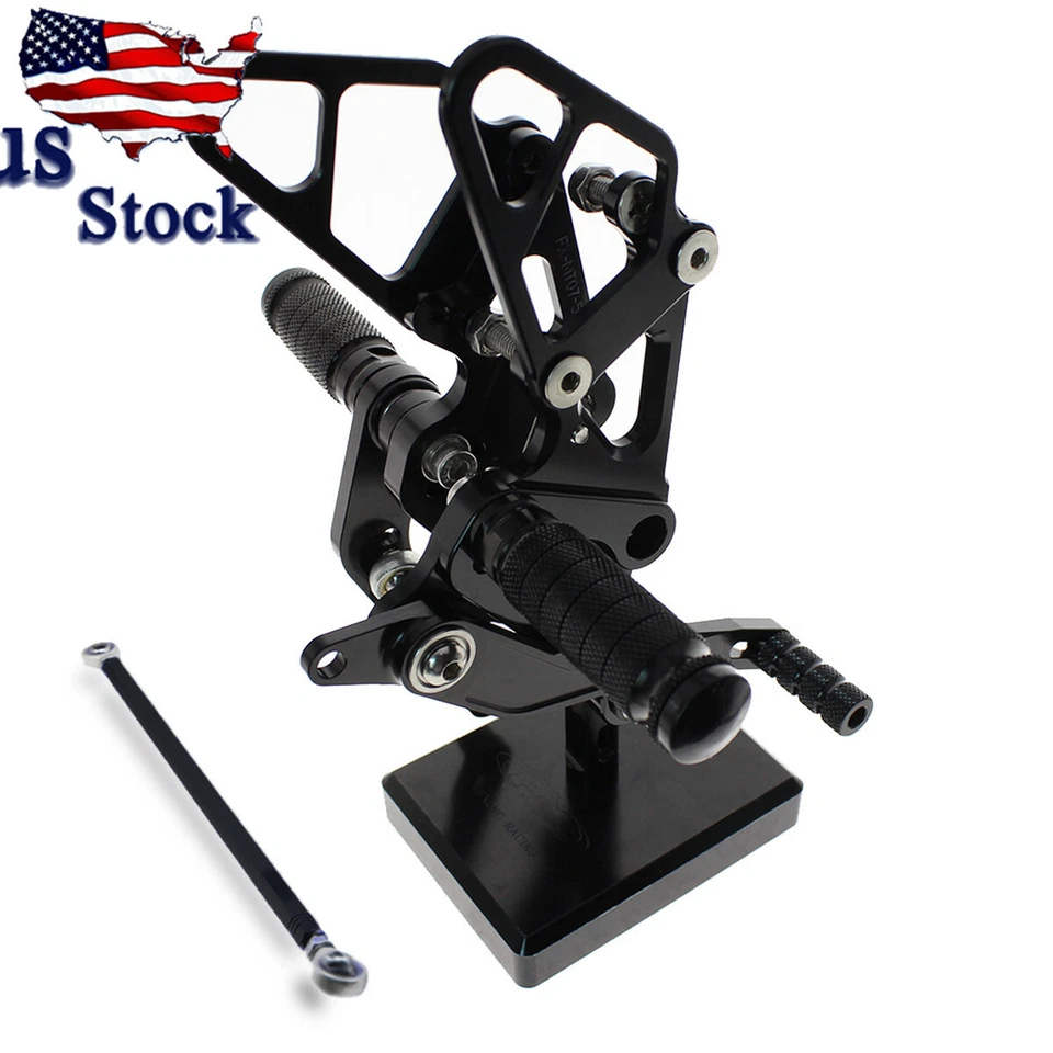 US FXCNC reposapiés estriberas clavija trasera para Kawasaki Ninja ZX6R ZX636 2005-2009 Foto 3 de 4