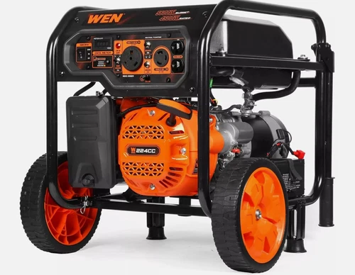 WEN GN5602X 5600-Watt Portable Generator, Electric Start with CO Shutdown Sensor