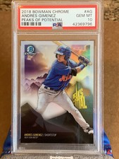 Andres Gimenez - 2018 Bowman Chrome Peaks of Potential - PSA 10 Gem Mint #AG