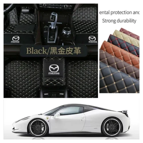 For Mazda All Models Car Floor Mats Waterproof Luxury Custom Carpets Cargo Liner - Imagen 20 de 37