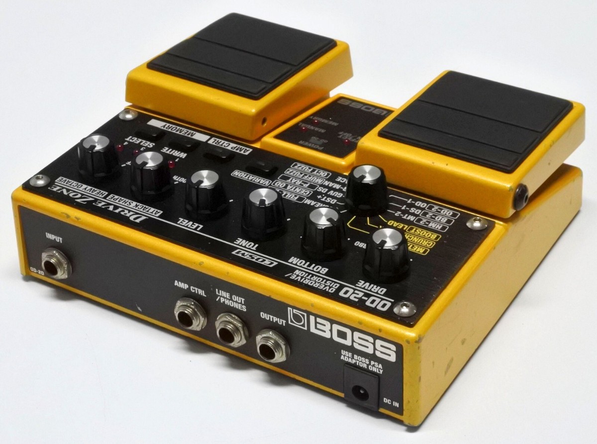 ギター BOSS OD-20 OVERDRIVE/DISTORTION BOSS OD-20 Drive Zone Overdrive Distortion Guitar Effect
