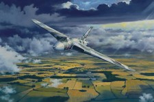 Limited Edition Aviation Mounted Print Delta Lady by Philip West Avro Vulcan