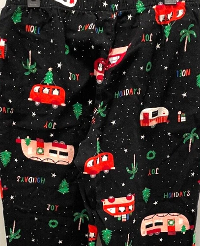Old Navy Damen-Pyjamahose Größe XL Holiday Happy Camper bedruckt Flanell neu mit Etikett - Bild 4 von 4