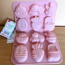 Daiso Japan Easter bunny egg for cake Silicorn mold 19×15cm ×2set  Kawaii Cute