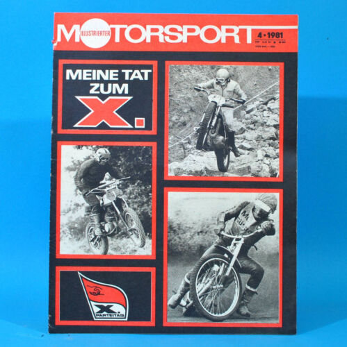 Illustrierter Motorsport IMS 4/1981 Tatra Köthen Dynamo Apolda Ostsee Zelten R - Photo 1 sur 1