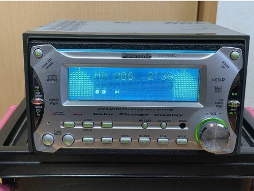 Panasonic CQ-VX4030 2DIN CD MD Deck Player Operation confirmed from Japan - Picture 2 of 9
