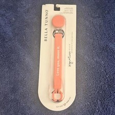 Bella Tenno Pink Silicone "Love You Mean It" Pacifier Clip NEW 