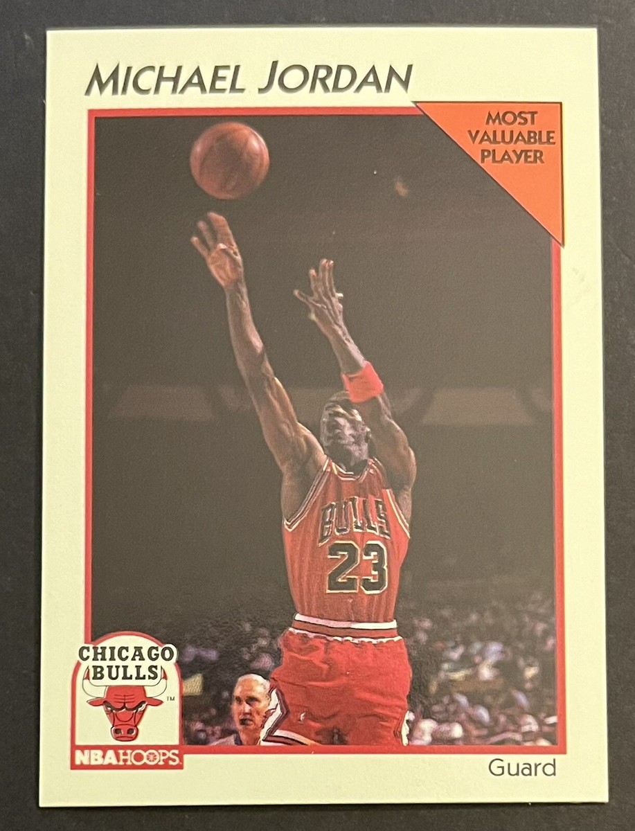 1991-92 HOOPS MICHAEL JORDAN #5 MVP MOST VALUABLE PLAYER CHICAGO