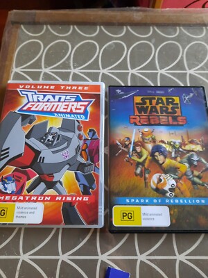 Transformers Animated - Megatron Rising : Vol 3 DVD Bundle + Star Wars Rebels