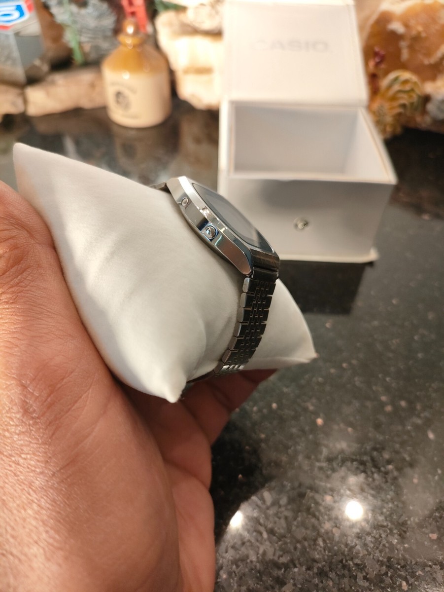 1979 Rare Vintage Digital Casio 56QS-38 Time Scan Dark Blue