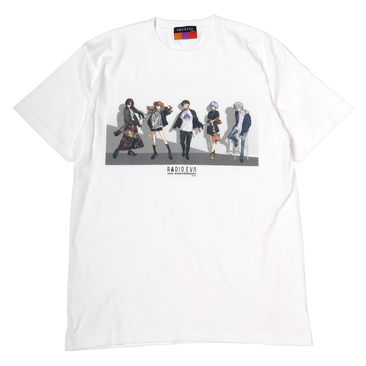 evangelion] RADIO EVA Illustration T-Shirt δ / WHITE(COLOR) New XL 