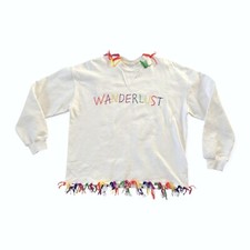 MIRA MIKATI Sydney Embroidered Sweatshirt, Size 38 EU, New with tag