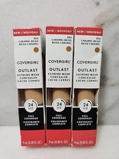 Lot Of 3-Covergirl Outlast Extreme Wear Concealer #856 Caramel Beige