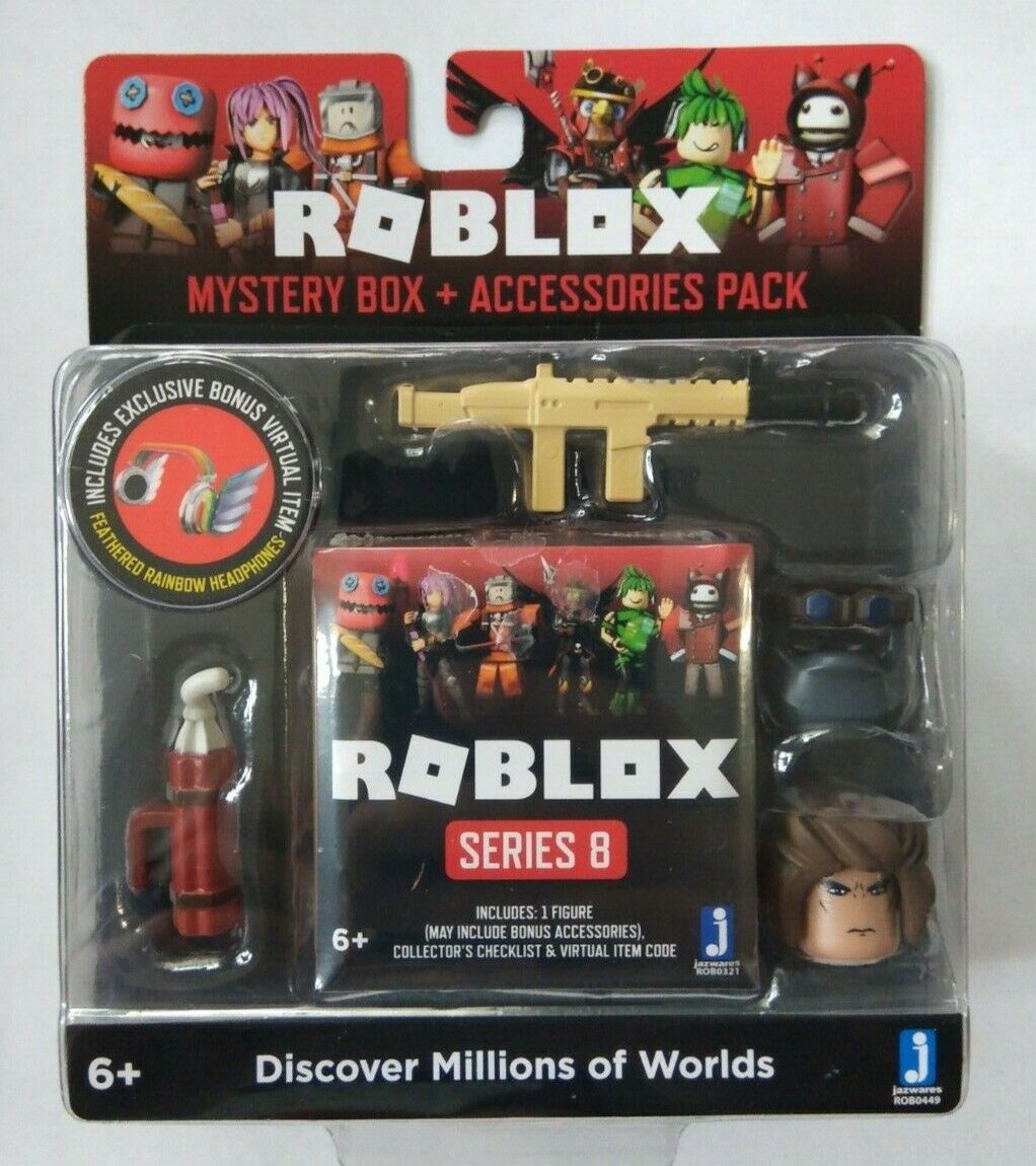 Roblox Action Collection - Series 8 Mystery Figure 6-Pack [Includes 6  Exclusive Virtual Items] 