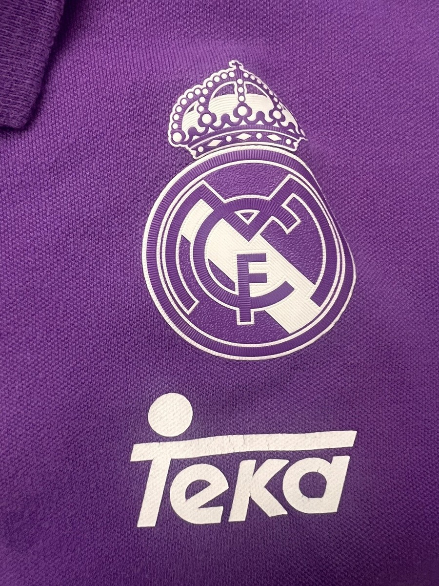 REAL MADRID RETRO VINTAGE T-shirt Size 2XL Teka Sponsor Old School