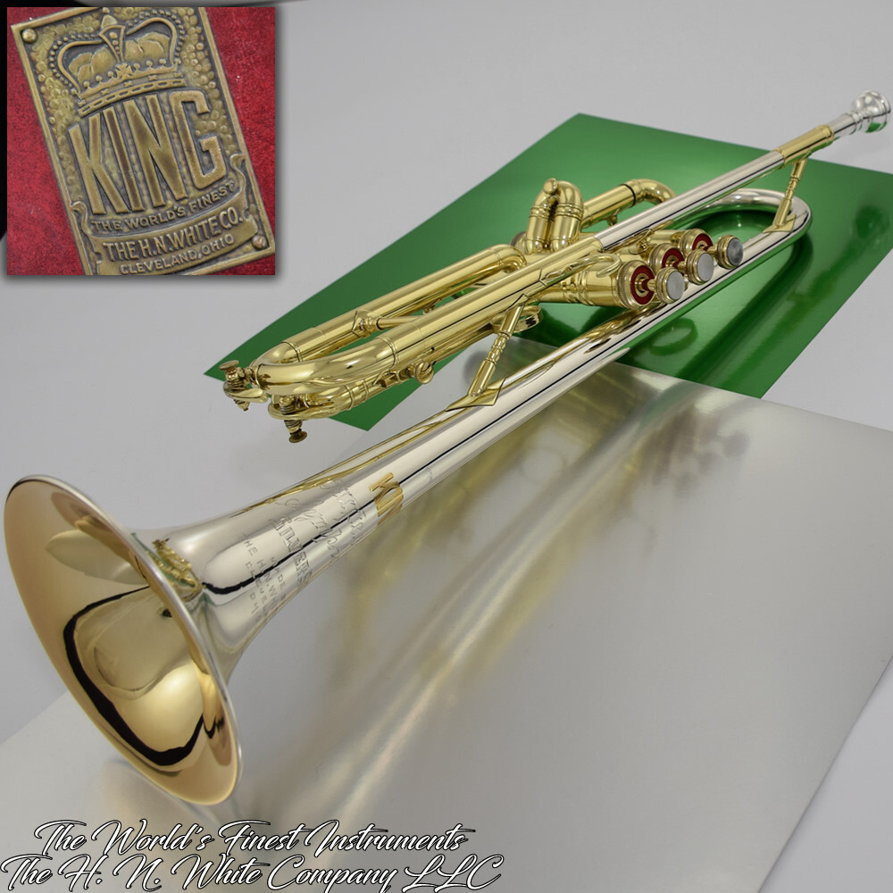 Rare Vintage HN White King Super 20 Symphony Silversonic Trumpet