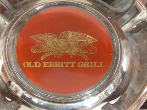 Vintage Historic The Old Ebbitt Grill Restaurant Washington, DC Glass Ashtray - Picture 3 of 12