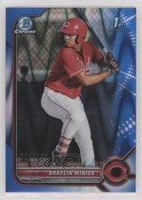 2022 Bowman Chrome Prospects Blue RayWave Refractor /150 Braylin Minier 7bt