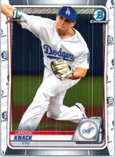 2020 Bowman Draft #BD-52 Landon Knack Chrome Los Angeles Dodgers
