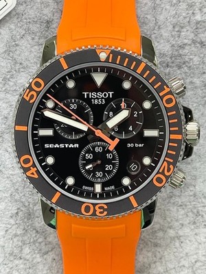 Tissot Seastar 1000 Men's Black & Orange Watch - T120.417.17.051.01