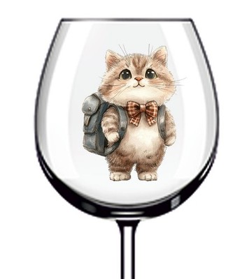 12x Baby Kätzchen Katze Vinyl Aufkleber Abziehbild Becher Weinglas Flasche Laptop Tasse