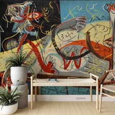 3D Jackson Pollock Painting Wallpaper Wall Murals Removable Wallpaper 19