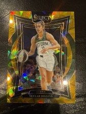 2025 Panini Select WNBA SKYLAR DIGGINS CONCOURSE GOLD ICE PRIZM STORM 7/10 SSP
