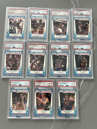 1989 Fleer Basketball PSA 10 COMPLETE SET WITH STICKERS!!! RARE!! Michael Jordan