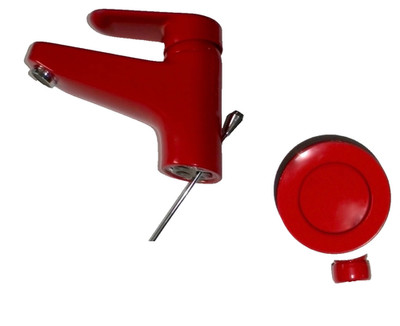 Waschtischarmatur Waschbeckenarmatur  Wasserhahn rot