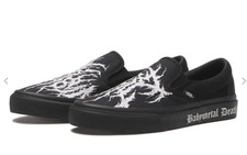 VANS  BABYMETAL Classic Slip-On   Black/White   Japan Exclusive New Gift