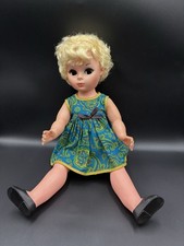 Blonds 1966 PM Sales Vtg Doll Eyes Open Close 18 Inches Green Dress Read Below