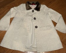 Girls Size 4 Ruby  Bloom White Sparkley Button Up Jacket