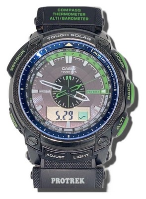 CASIO Solar Watch Digital- Black PRW-5000CA Authentic Men H:3.74  W:1.97  9075