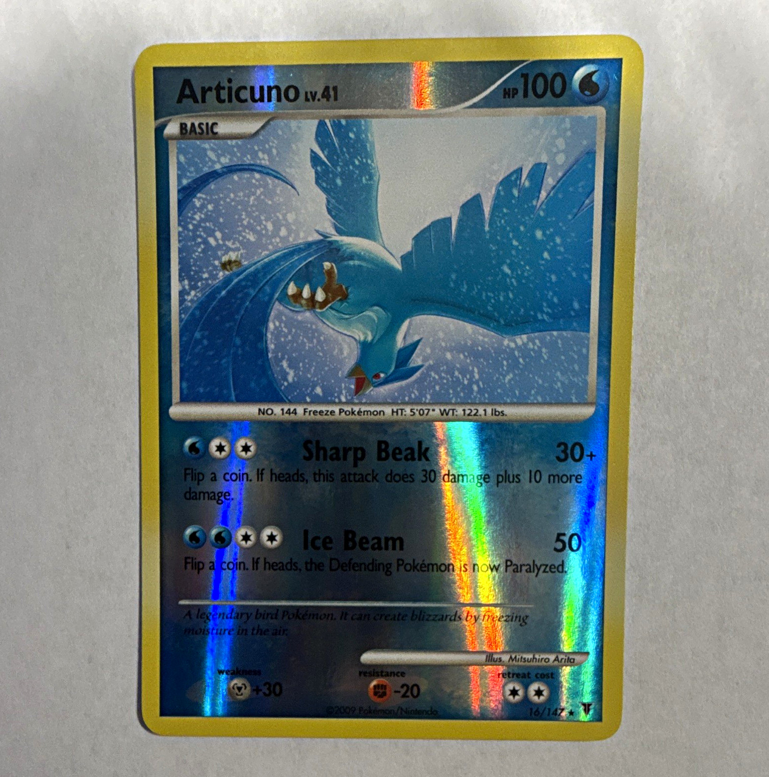 Pokemon TCG Articuno 16/147 Supreme Victors Reverse Holo Rare ENG 2009 100