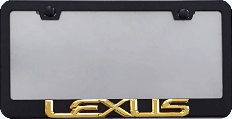 LEXUS 3D  Chrome Script   Stainless Steel Frame - Image 2 of 3