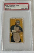 1909-11 T206 Larry McLean Cincinnati Sweet Caporal PSA PR 1 baseball card 
