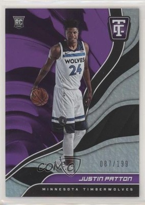 2017 Panini Totally Certified Rookies Purple 87/199 Justin Patton Rookie RC d8g