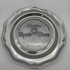 VINTAGE 1987 SOUTHERN CALIFORNIA GOLF ASSOC CADILLAC COUPLES WINNERS AWARD PLATE