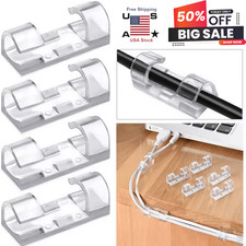 20  Self Adhesive Cable Management Clips,Organizers Sticky Wire Clips Cord Holde