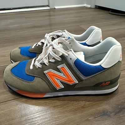 New Balance 574v2 Grey/Orange Low.  Men s size 12.