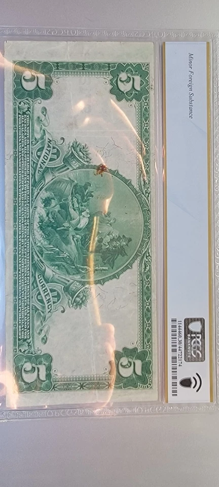 1902 $5 National Bank Note - Union National Bank of Houston,  PCGS 30 Very Fine - Image 4 of 4