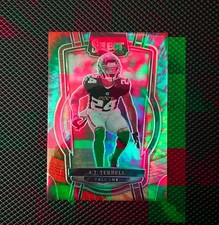 A.J. Terrell #296 [Tie-Dye Prizm] [13/25] 2022 Panini Select - Club Level