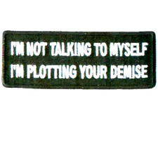 NO ESTOY HABLANDO CONMIGO MISMO ESTOY TRAZANDO TU DESAPARICIÓN parche 1.5"X4 plancha en UGET1 407