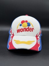 Vintage Y2K Wonder Bread Embroidered NASCAR Hat Racing Cap Adjustable Casual