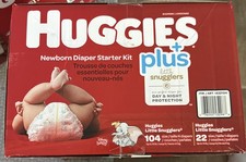 Huggies Plus Newborn Diaper Starter Kit, 126 Count