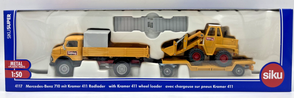 Siku 4117 Mercedes-Benz 710 Mit Kramer 411 Radlader BöLling Modell 1:50 Neu Ovp-image