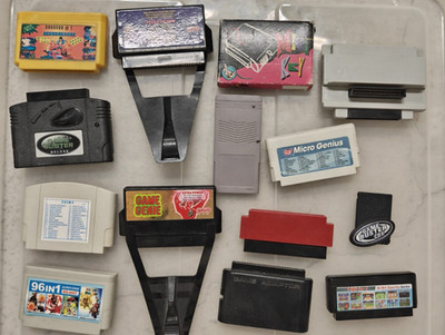 14x Game Genie NES Galoob Micro Genius Game Master 96in1 Zubehör Adapter Vintage